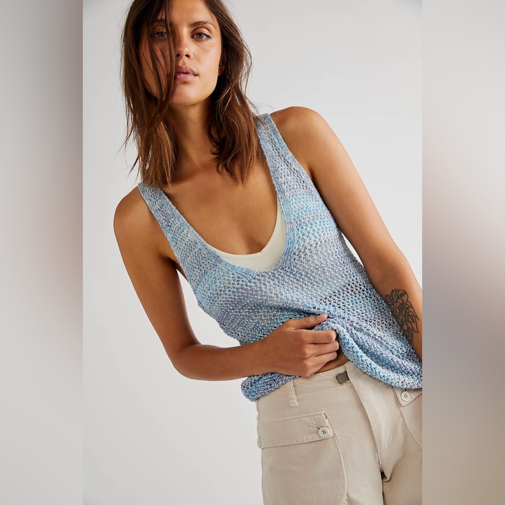 NWT We The Free Under the Starlight open knit top size XSmall